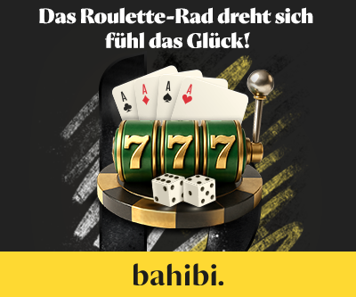 Bahibi Casino mit Spielautomat Karten und Würfeln
